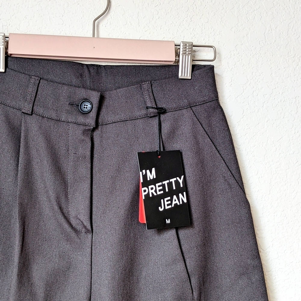 codibook awab pintuck cotton pants with secret elastic banding in charcoal